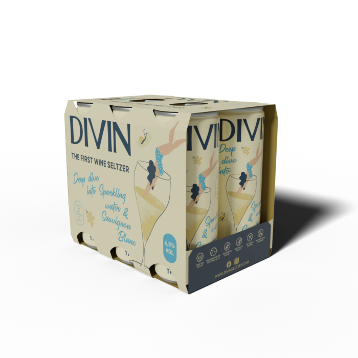 Divin Wine Seltzer - Pack de 6 canettes
